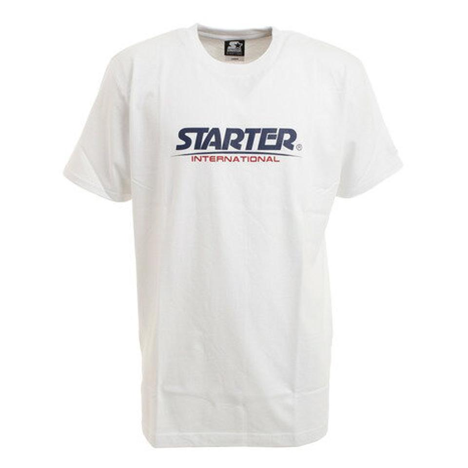 スターターブラックレーベル（STARTERBLACKLABEL）（メンズ）INTERNATIONAL ロゴTシャツ ST-2001-023 WHT