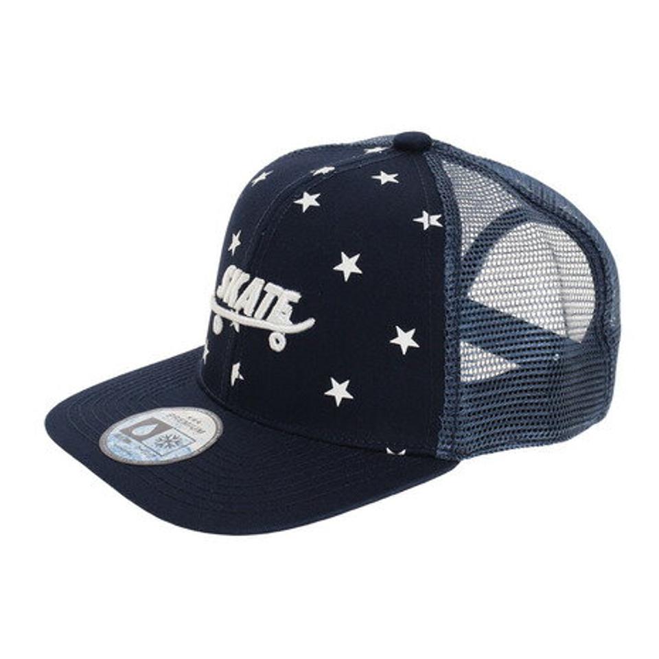 スタンレーインターナショナル（STANLEY INTERNATIONAL）（キッズ）帽子 キッズ 冷感 スタープリント BB メッシュキャップ 100-TMZ-011668 NVY 夏用 熱中症対策 日よけ