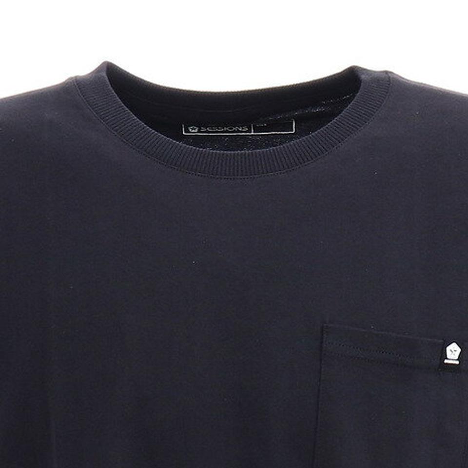 セッションズ（SESSIONS）（メンズ）Tシャツ メンズ 半袖 POCKET ショートスリーブ 207108 BLK カットソー