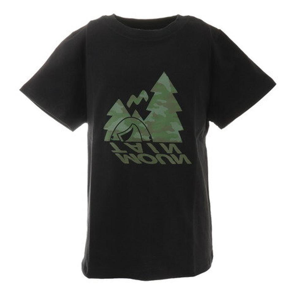 パフォーマンスギア（PG）（キッズ）ボーイズ キャンプモチーフTシャツ 865PA1CD6651BLK 半袖
