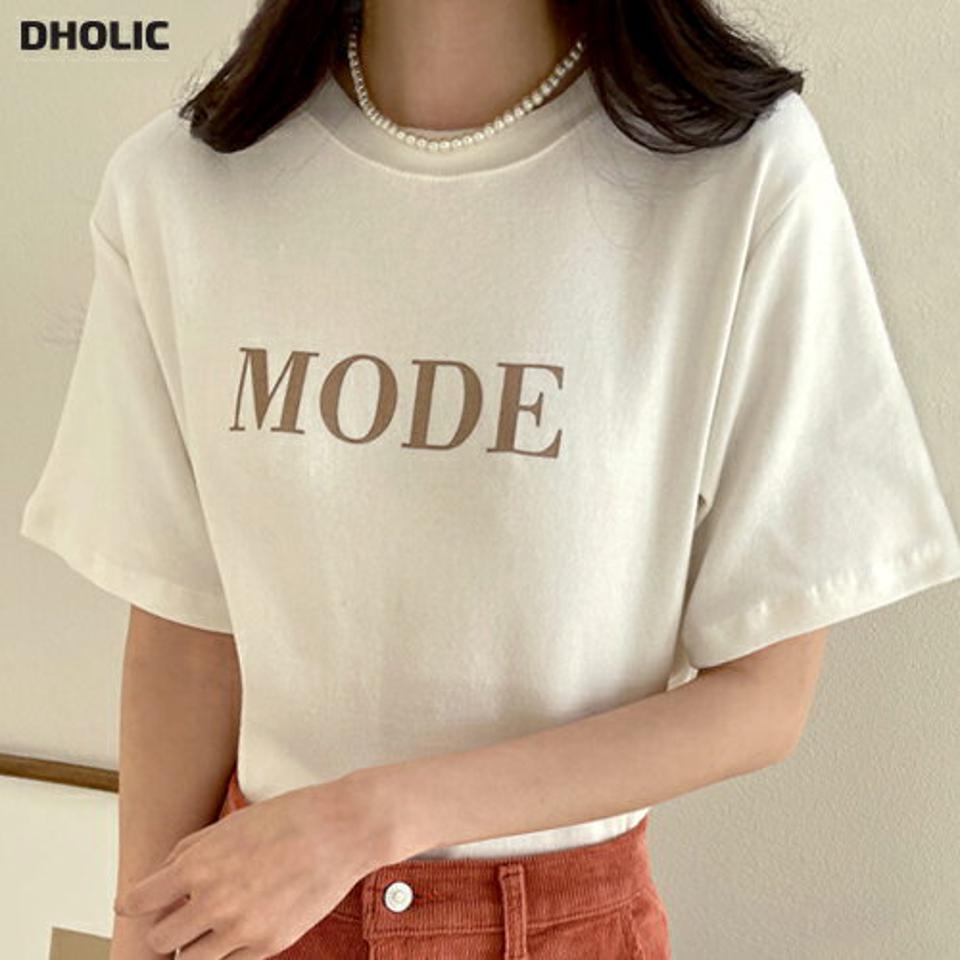 ピーチ起毛MODE半袖Tシャツ・b00128 レディース 【tops】トップス Tシャツ 半袖 ハーフスリーブ ロゴT レタリング ロゴ 起毛 ラウンドネック カジュアル 大人 シンプル 秋 冬 韓国ファッション
