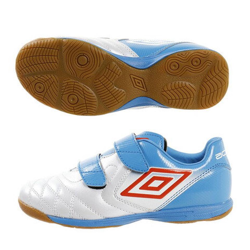 アンブロ（UMBRO）（キッズ）ジュニア フットサル インドア ACR シーテイー BL JワイドIN UU4NJB06WB ベルクロ サッカーシューズ