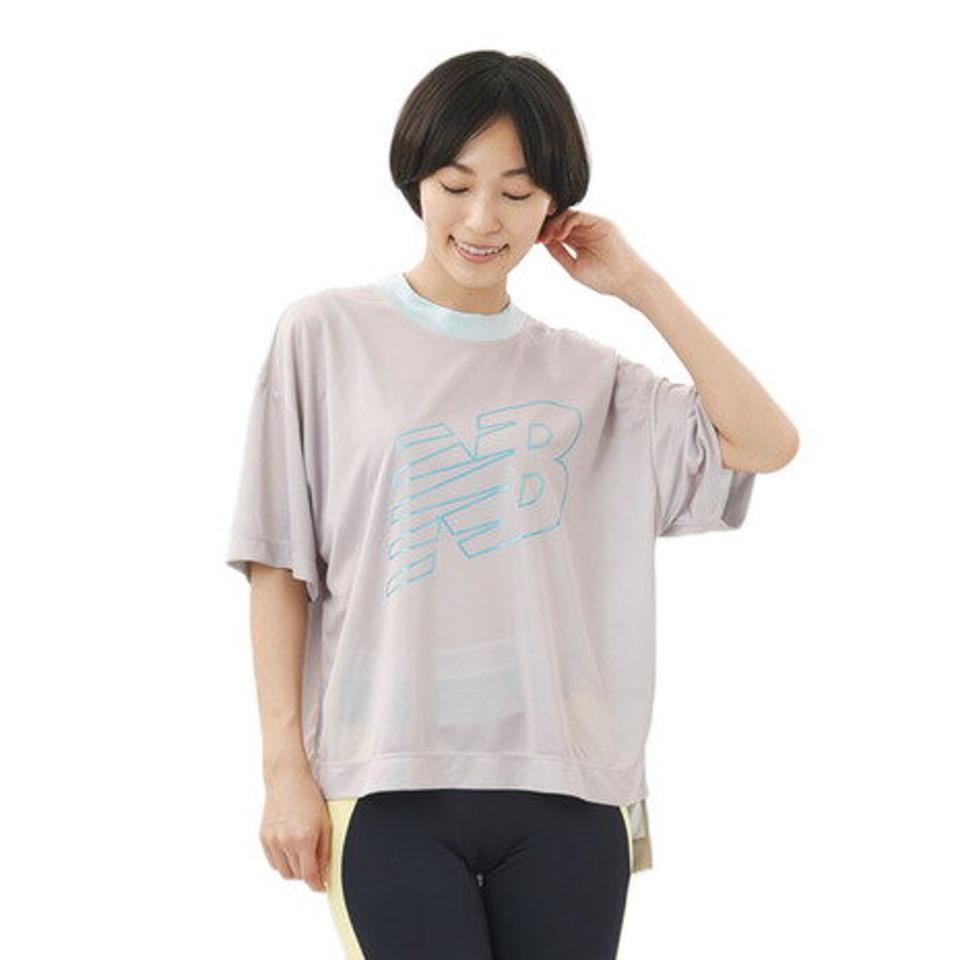 ニューバランス（new balance）（レディース）Tシャツ レディース 半袖 メッシュシャツ WT11153LWD