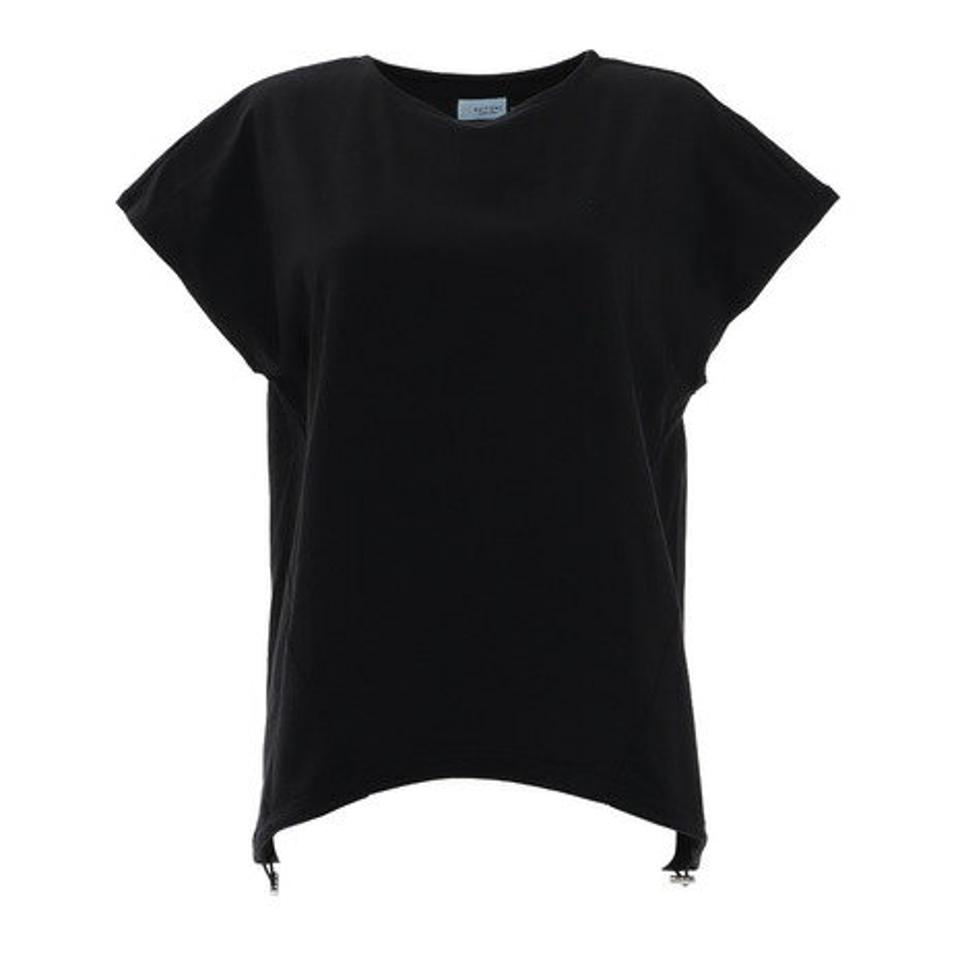 ウィッテム（HUITIEME）（レディース）Tシャツ レディース 半袖 UVカット フレンチスリーブ Tシャツ HU21SEG864022BLK