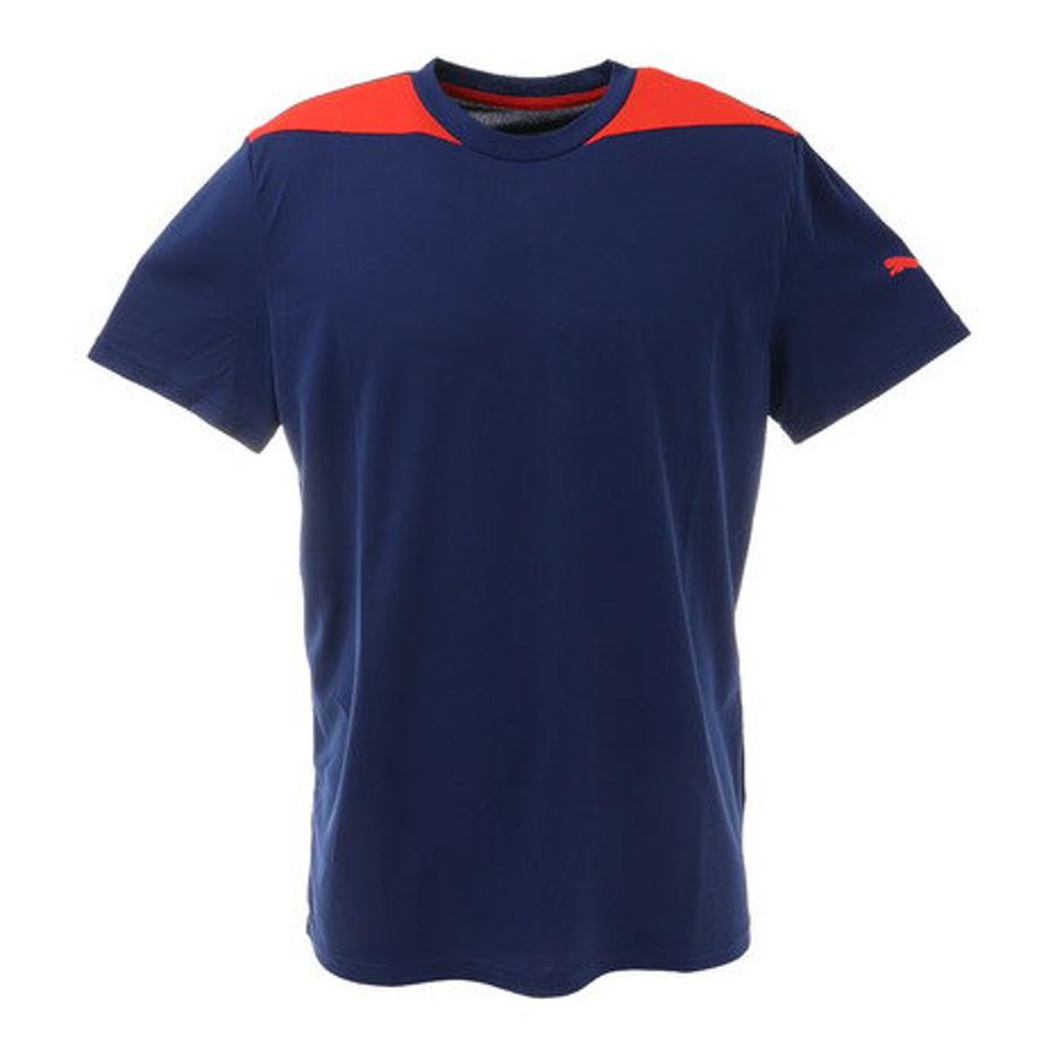 【6/5 24h限定 エントリー＆対象4店舗買い回りで最大P10倍！】プーマ（PUMA）（メンズ）Tシャツ メンズ 半袖 トレーニング 520653 02 EBLU カットソー