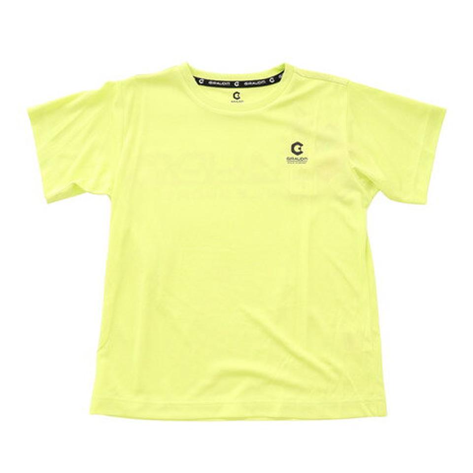 ジローム(GIRAUDM)(キッズ)ドライ 吸汗速乾 UVカット ジュニア Tスーツ 865GM1CD6724 YEL Tシャツ&ハーフパンツセット