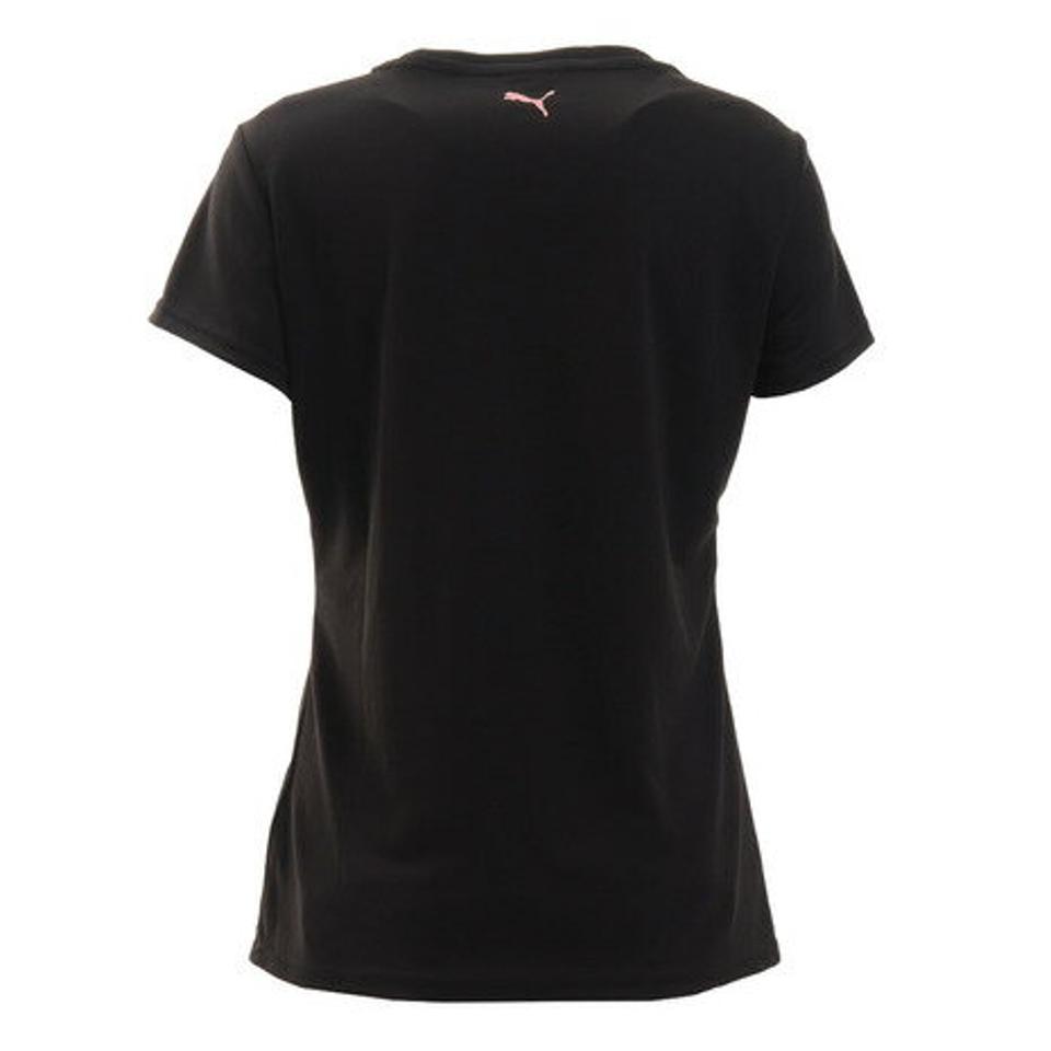 プーマ（PUMA）（レディース）Tシャツ レディース 半袖 CIRCLE ロゴTシャツ 847525 01 BLK