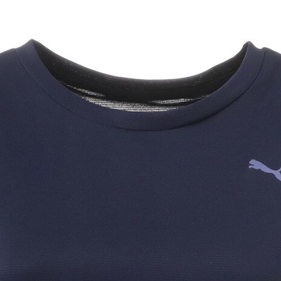 プーマ（PUMA）（レディース）Tシャツ レディース 半袖 トレーニングTシャツ 520659 02 NVY