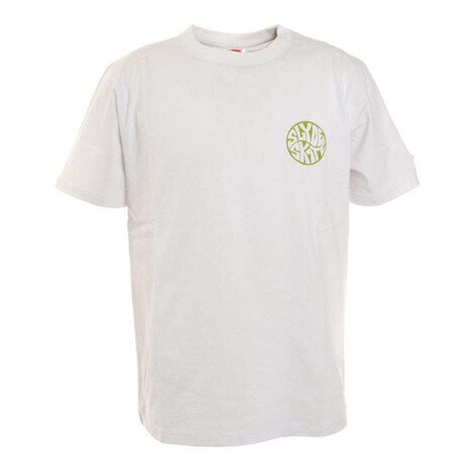 スライド（SLYDE）（メンズ）Tシャツ メンズ 半袖 CIRCLE ロゴ sl2021ss002-WH/GN カットソー