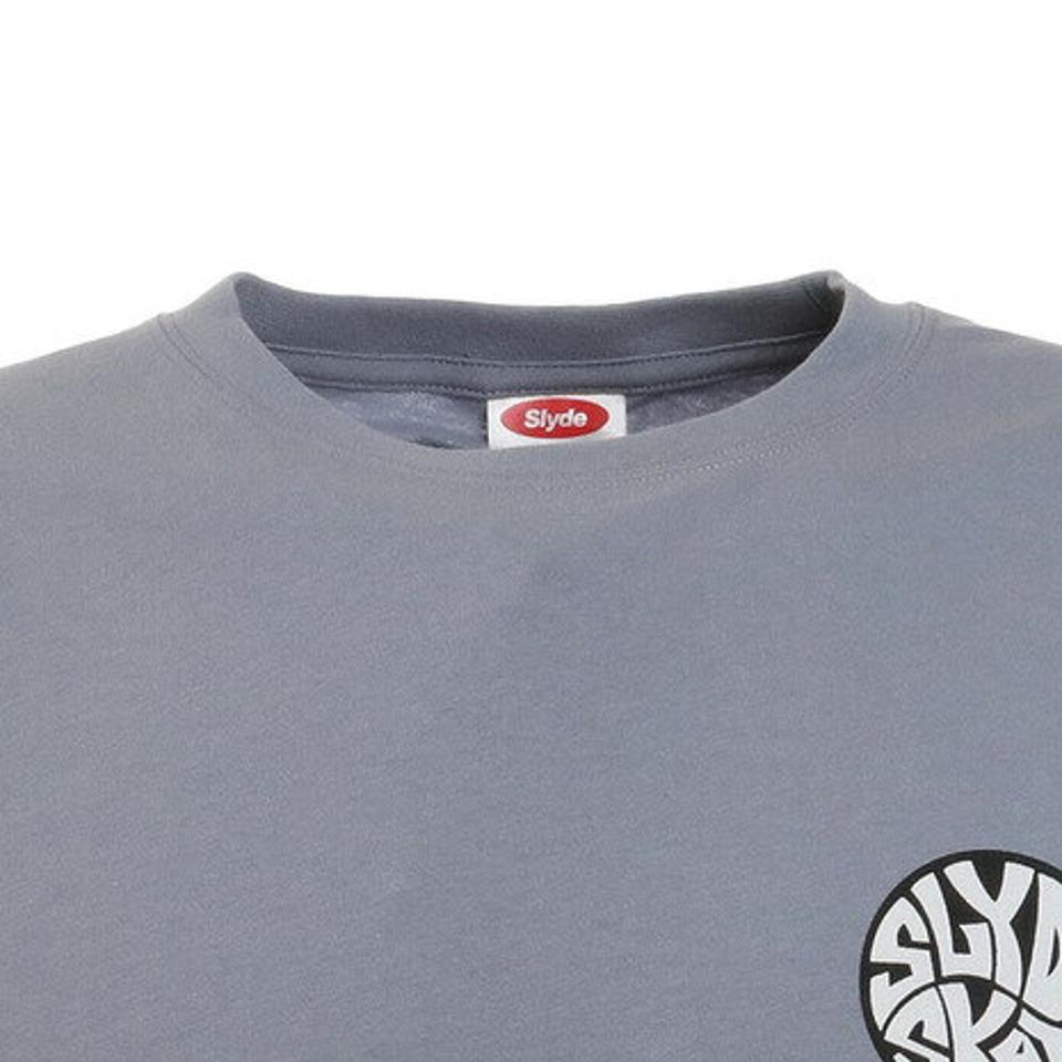 スライド（SLYDE）（メンズ）Tシャツ メンズ 半袖 CIRCLE ロゴ sl2021ss002-SAX カットソー