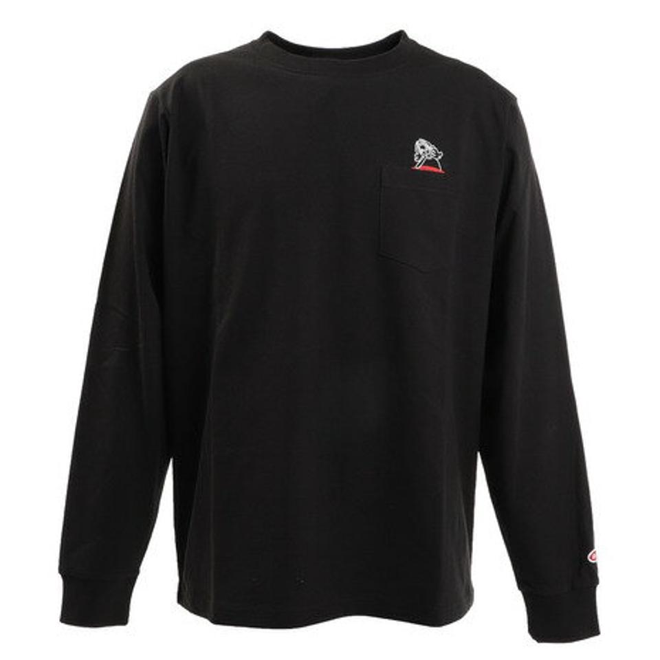 【6/5 24h限定 エントリー＆対象4店舗買い回りで最大P10倍！】スライド（SLYDE）（メンズ）Tシャツ メンズ 長袖 TAKEUCHI ATSUSHI GO SURF sl2021ss001-b-BLK