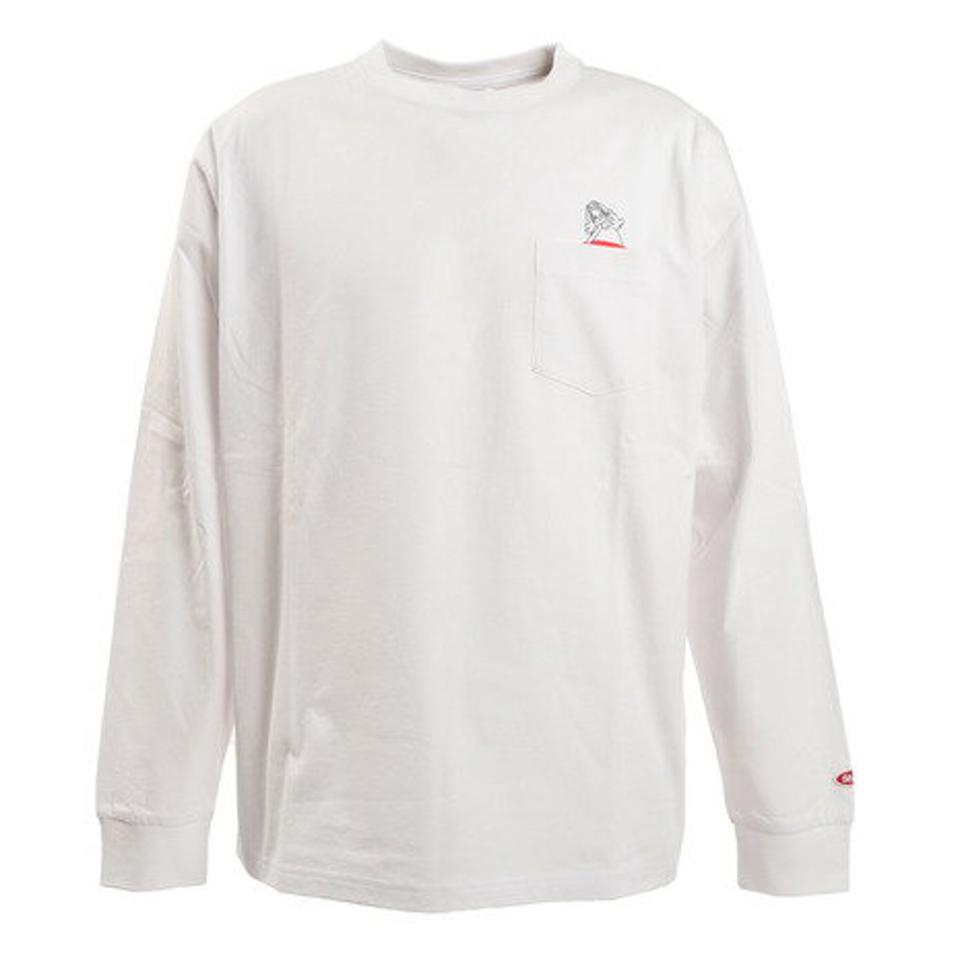 スライド（SLYDE）（メンズ）Tシャツ メンズ 長袖 TAKEUCHI ATSUSHI GO SKATE sl2021ss001-a-WHT