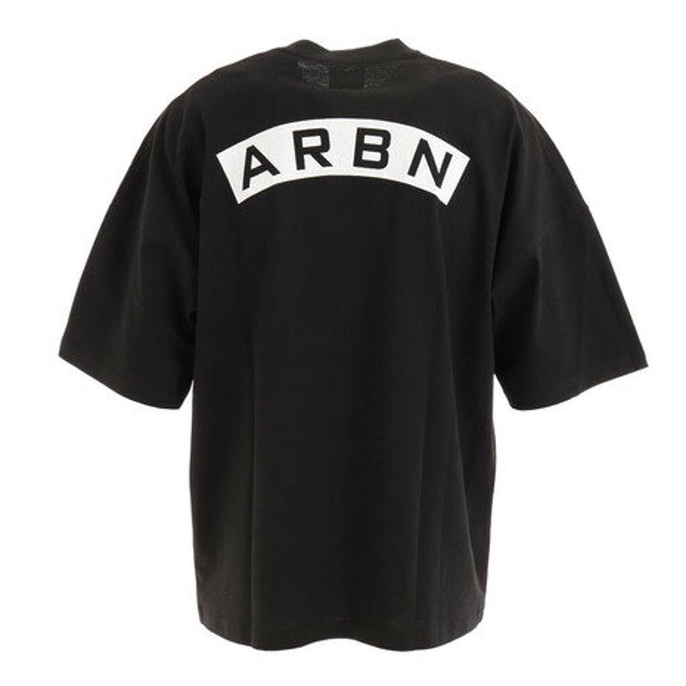 エアボーン（ARBN）（メンズ）Tシャツ メンズ 半袖 ビッグシルエットロゴ ARBN21-1006-BLK カットソー