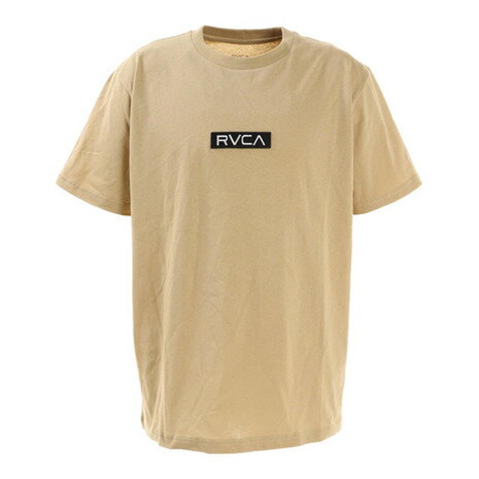 ルーカ（RVCA）（メンズ）Tシャツ メンズ 半袖 STANDARD BOX ロゴ BA041225 TAN カットソー