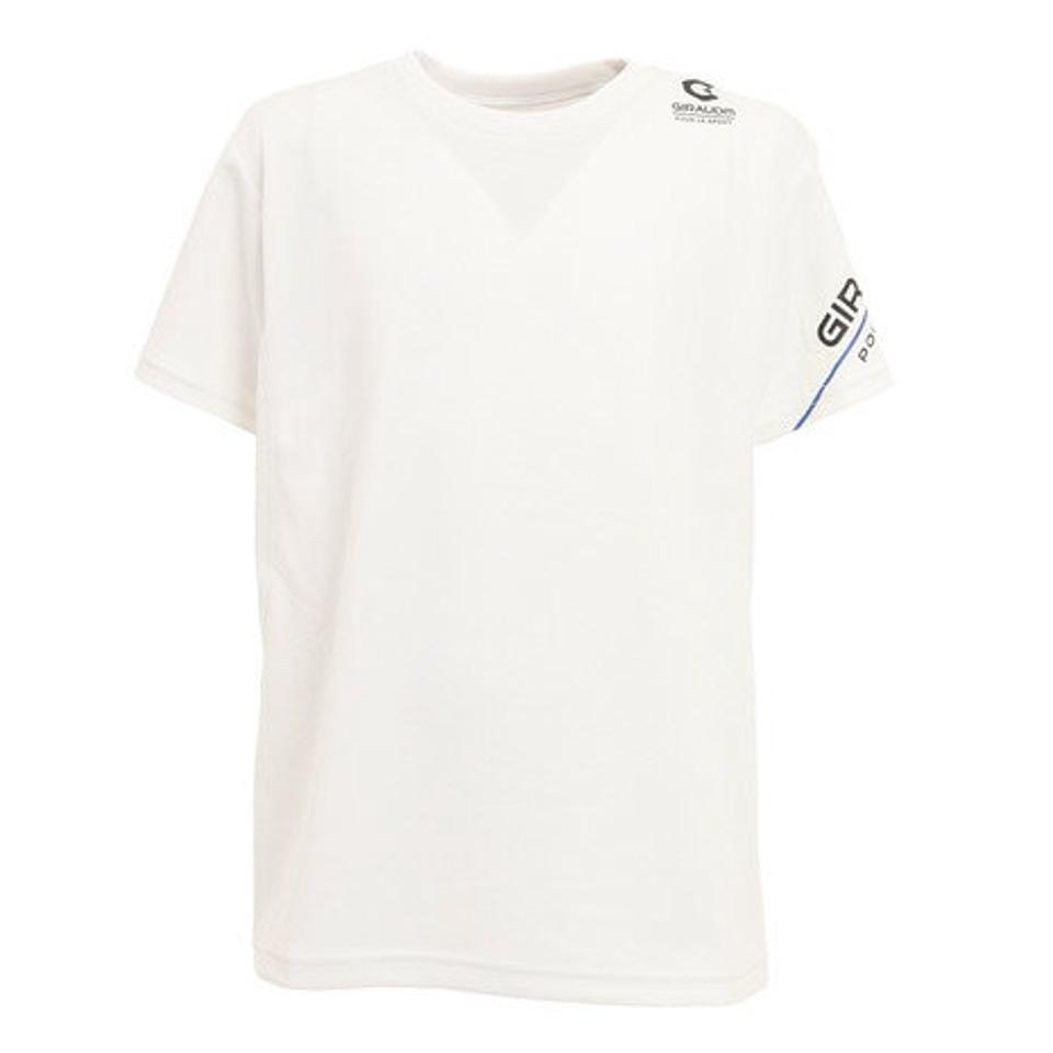 ジローム（GIRAUDM）（キッズ）抗ウイルス素材 ナノガード ドライ 吸汗速乾 UVカット ジュニア 半袖Tシャツ 865GM1TP6609 WHT 生地 服