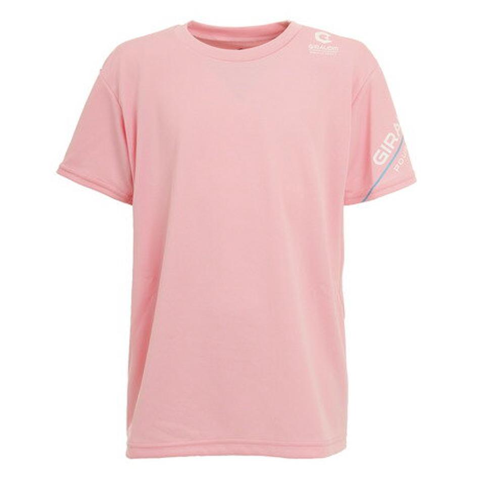 ジローム（GIRAUDM）（キッズ）抗ウイルス素材 ナノガード ドライ 吸汗速乾 UVカット ジュニア 半袖Tシャツ 865GM1TP6609 PNK 生地 服