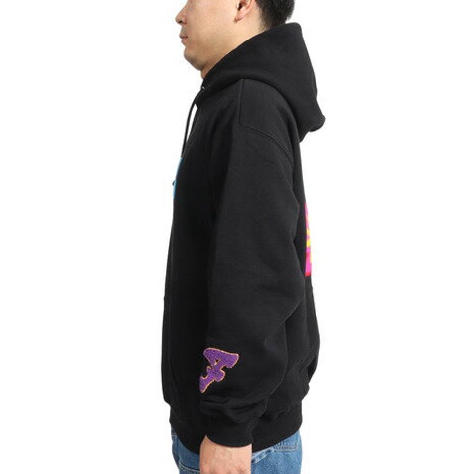 エクストララージ（XLARGE）（メンズ、レディース）FLOWER プルオーバーフーディー スウエット 101224012009-BLACK