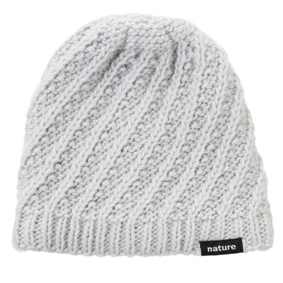arg nature（arg nature）（レディース）スキー スノーボード ニット帽 レディース NATURE ウェーブ ビーニー AG93WC1161 GRY