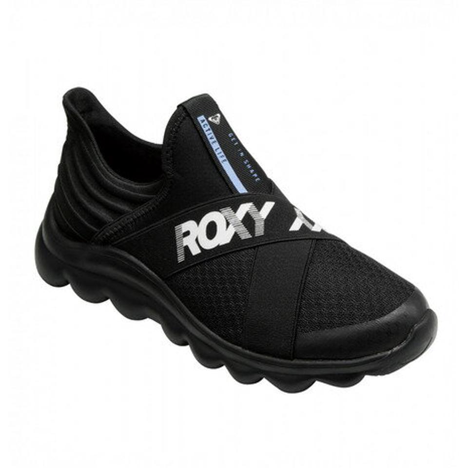 ロキシー（ROXY）（レディース）スニーカー スリッポン レディース 黒 オンザムーブ ON THE MOVE 4 ブラック 22FWRFT224201BBK 通勤 通学