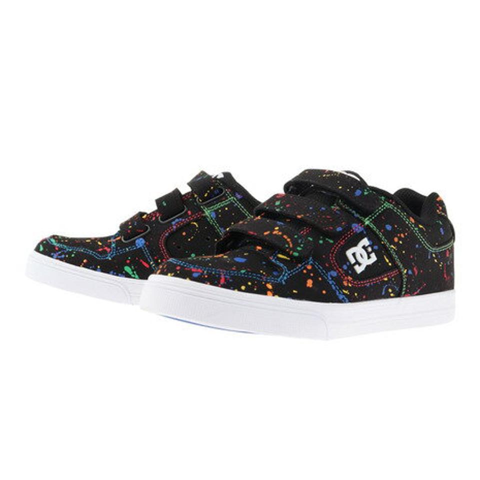 ディーシー・シュー（DC SHOE）（キッズ）ジュニア スニーカー 黒 KS ピュア KS PURE V 22FW ブラック DK224011BS5 ベルト付き