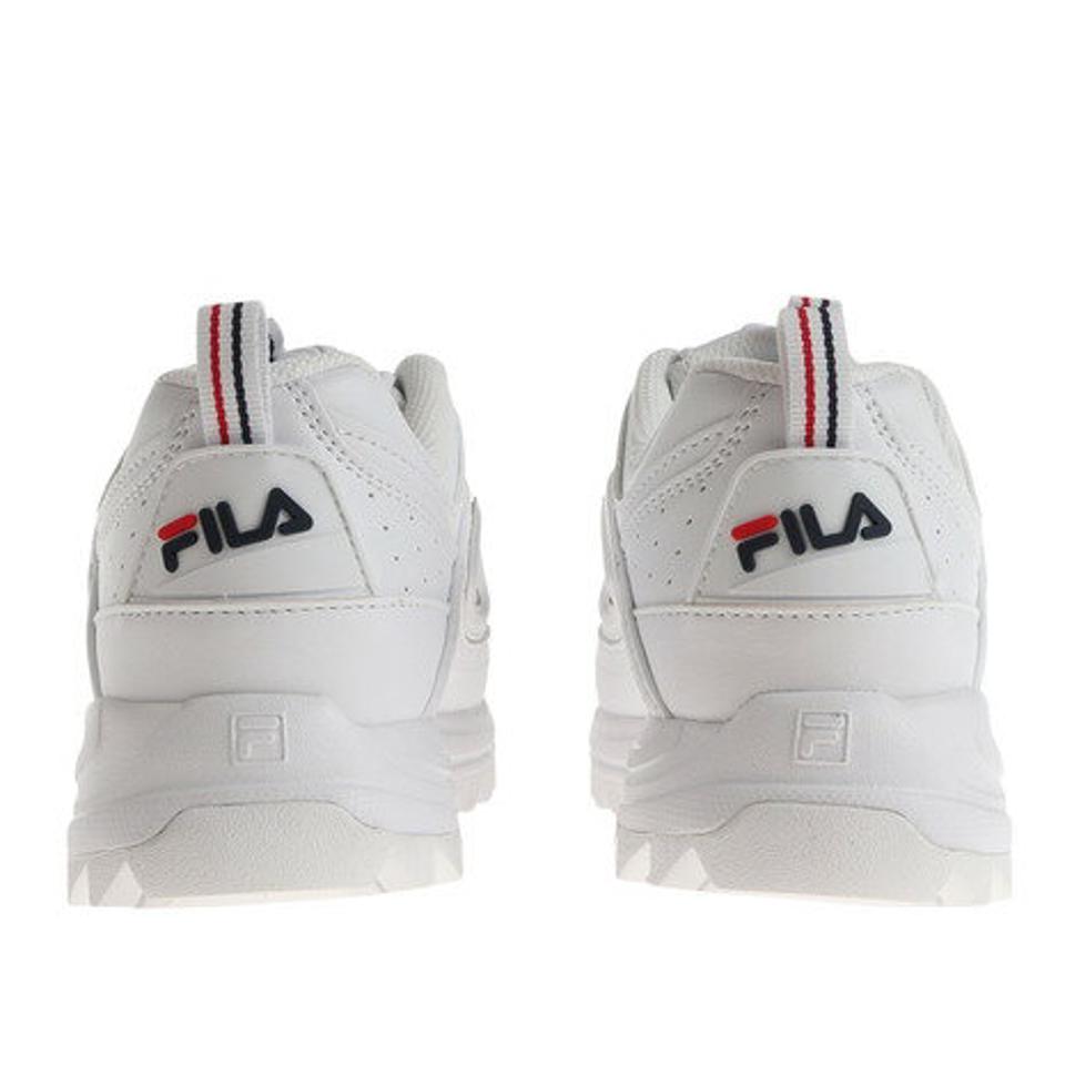 フィラ（FILA）（レディース）スニーカー 白 レディース ディストーター ホワイト 5XM01006-125 カジュアルシューズ スポーティー 通勤 通学 厚底