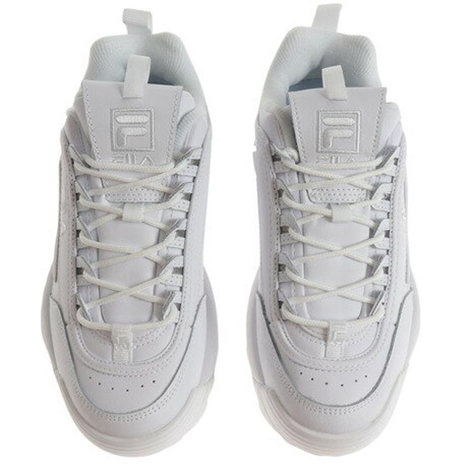 フィラ（FILA）（レディース）スニーカー 白 レディース ディスラプター2 プレミアム ホワイト 5VF80170P-100 カジュアル スポーティー 通勤 通学 真っ白 厚底