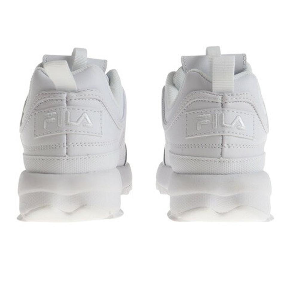 フィラ（FILA）（レディース）スニーカー 白 レディース ディスラプター2 プレミアム ホワイト 5VF80170P-100 カジュアル スポーティー 通勤 通学 真っ白 厚底