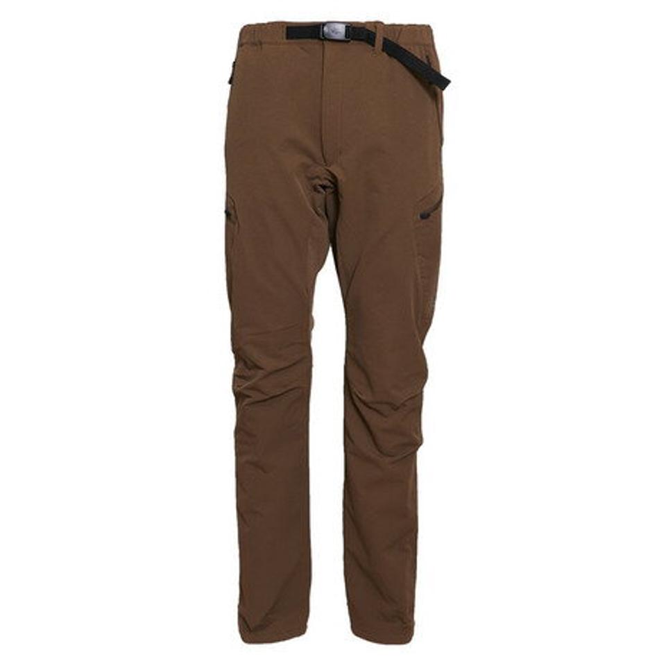 POLEWARDS(メンズ)パンツ ボトム トレックサーモリニングパンツ PW2JJD07 KAK カーキ ウエスト調節 起毛ライナー あったかパンツ