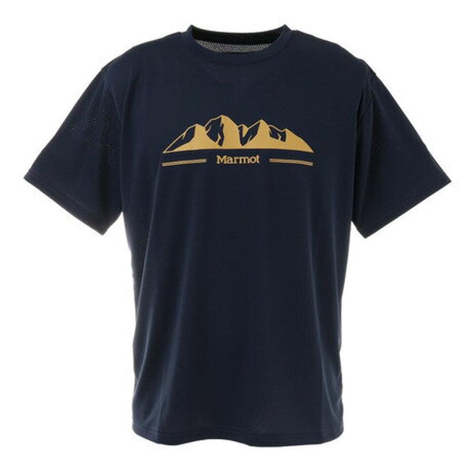 マーモット（Marmot）（メンズ）半袖Tシャツ TOMRJA61XB DIN ティーシャツ プリント UVカット トップス カジュアル アウトドア キャンプ