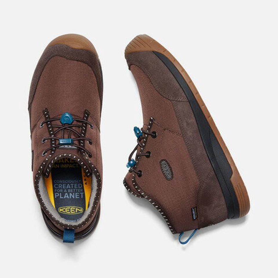 キーン（KEEN）（メンズ）ミドルカット スニーカー フッドチャッカ ウォータープルーフ ブラウン 1025481 ウィンターシューズ
