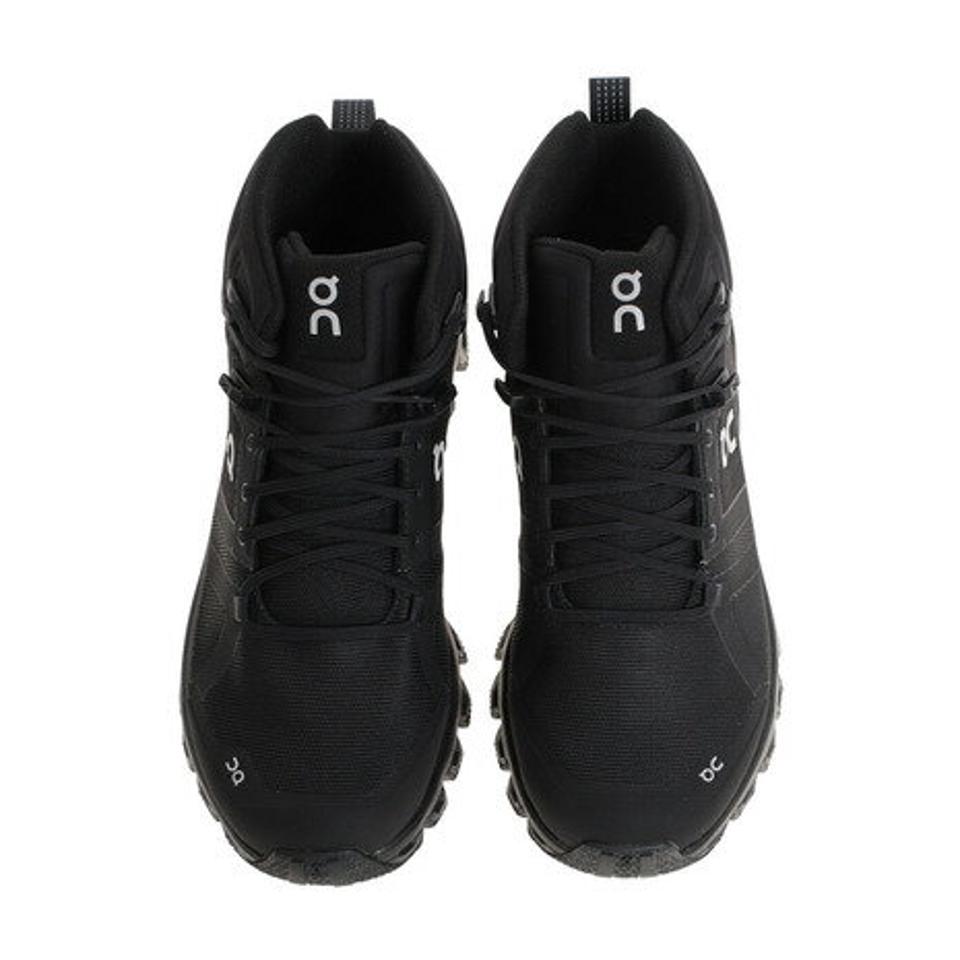 オン（On）（レディース）カジュアルシューズ CLOUDROCK WATERPROOF ブラック 2399851W ブーツ 軽量 防水 ハイキング アウトドア 雨天 雨