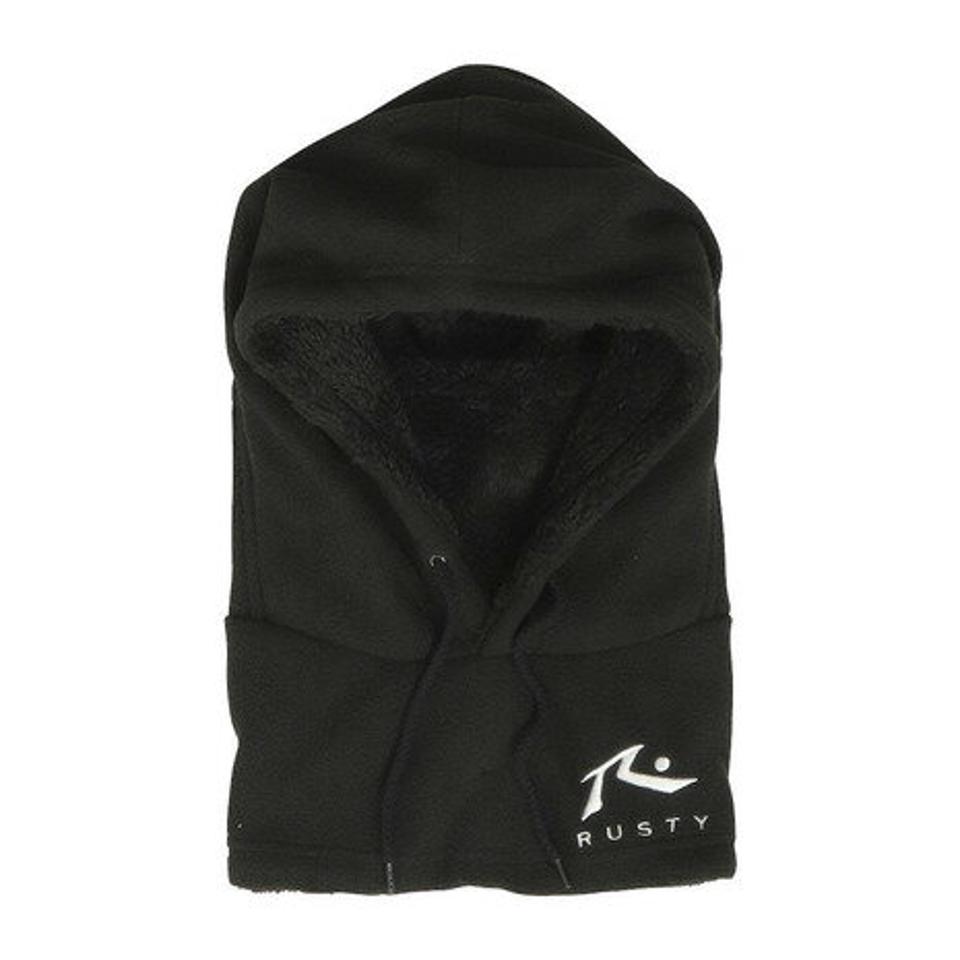 ラスティ（RUSTY）（キッズ）ジュニア ネックウォーマー 980921 BLK ブラック フードウォーマー バラクラバ 防寒 スキー スノーボード 雪遊び 通学