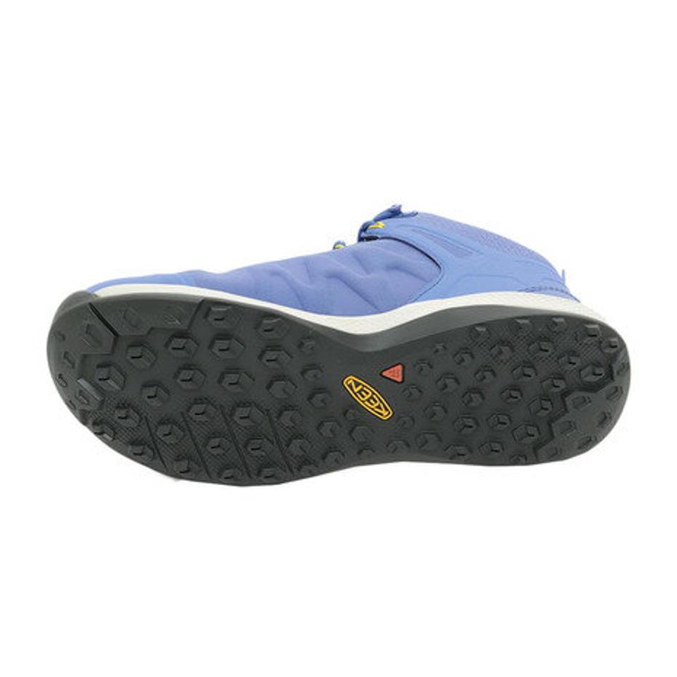 キーン（KEEN）（レディース）トレッキングシューズ ハイカット 登山靴 エクスプロール ミッド 1021648 ブルー 防水 ハイキングシューズ