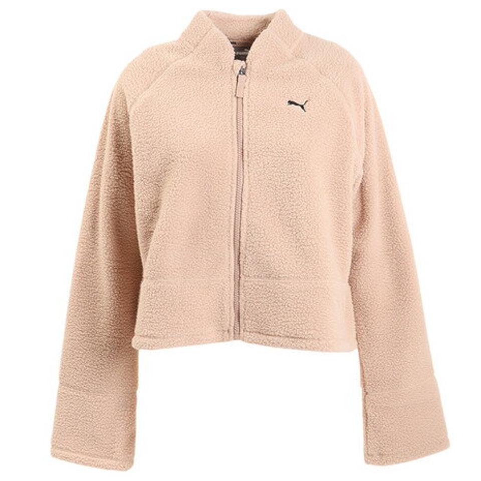 プーマ（PUMA）（レディース）ヨガ スタジオ シェルパ ジャケット 522775 94 BEG