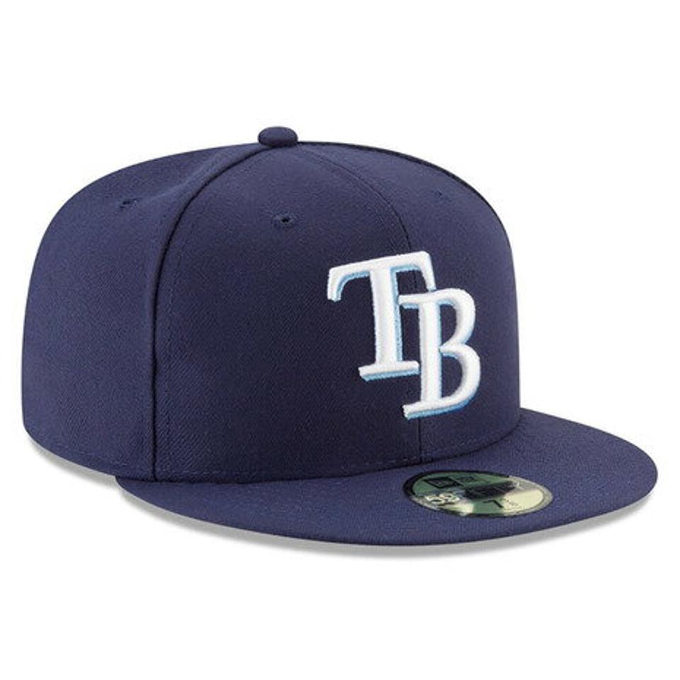 ニューエラ（NEW ERA）（メンズ、レディース）キャップ 59FIFTY MLBオンフィールド タンパベイ・レイズ ゲーム 11449336