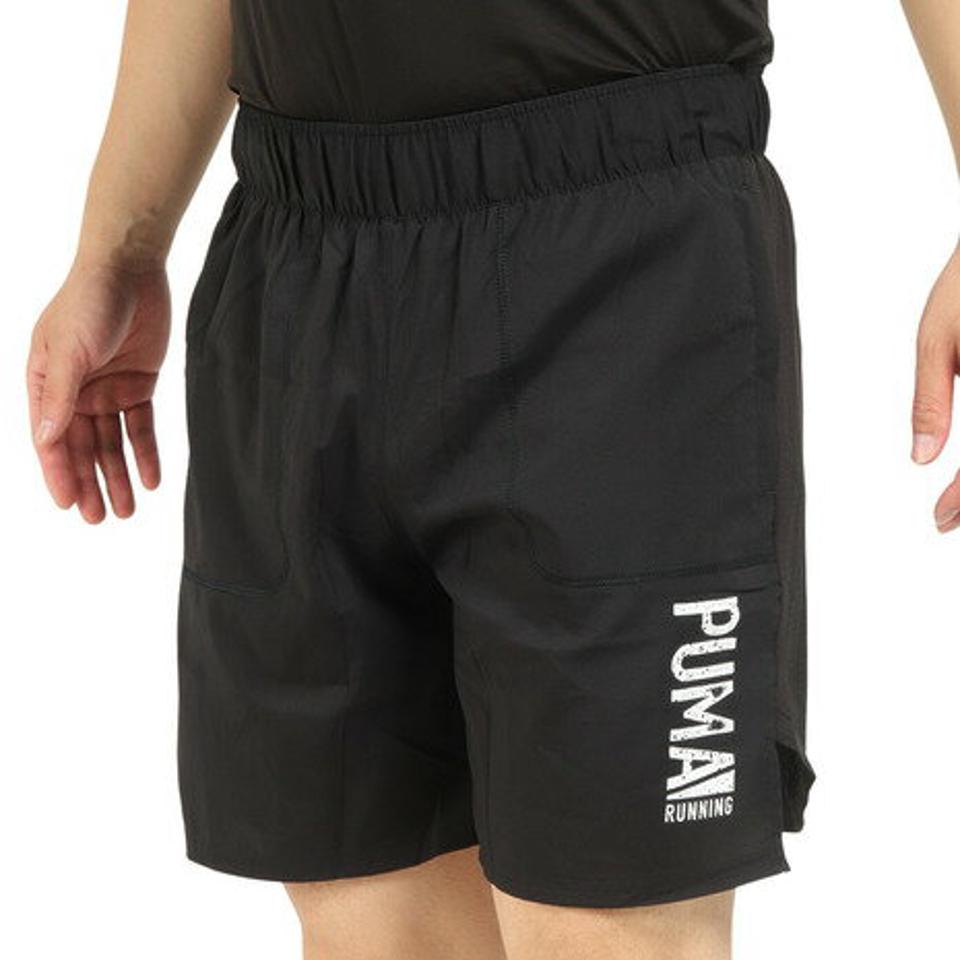 プーマ（PUMA）（メンズ）PLCD グラフィック 7インチ ショーツ 522928 51 BLK