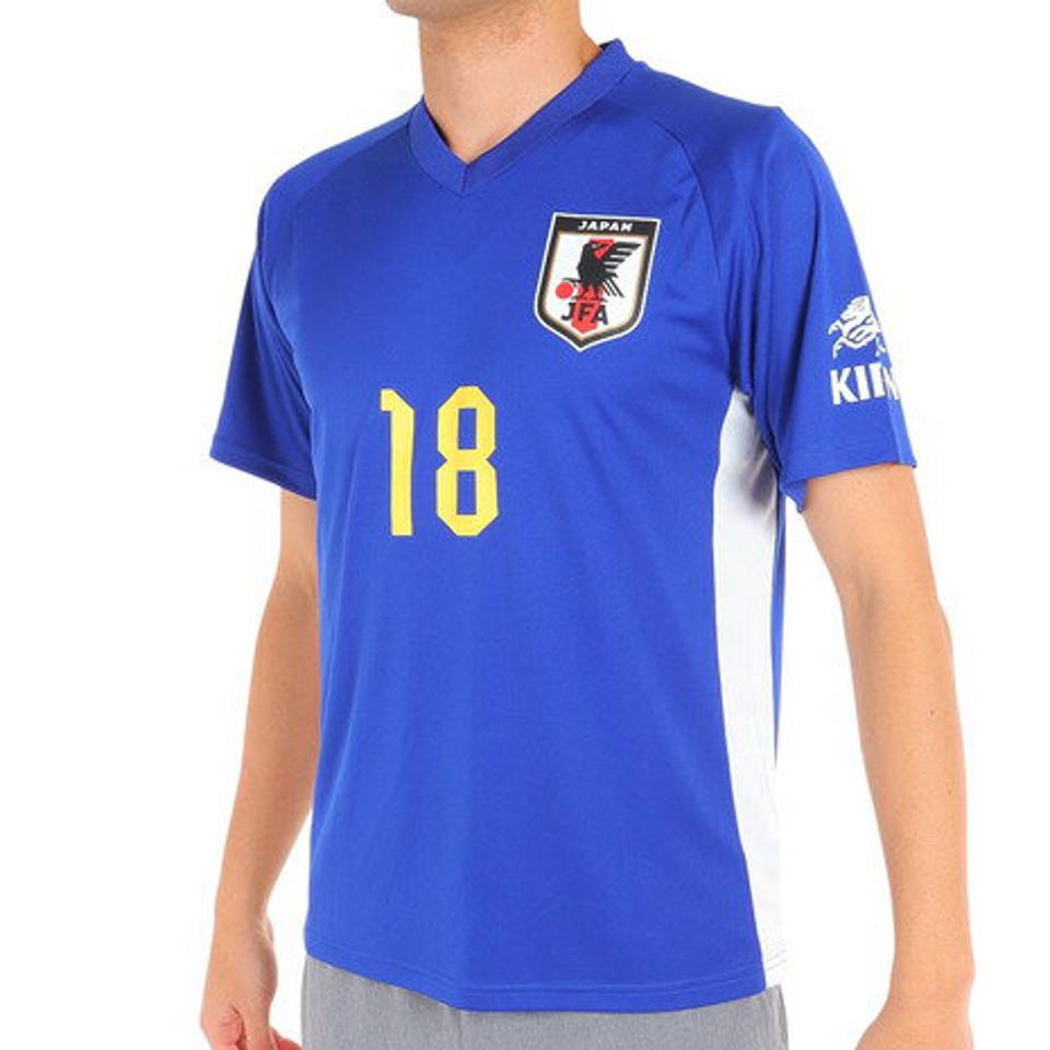 ジェイエフエー（JFA）（メンズ、レディース）サッカー 日本代表 プレーヤーズTシャツ Mサイズ 18 三笘薫 O5-112