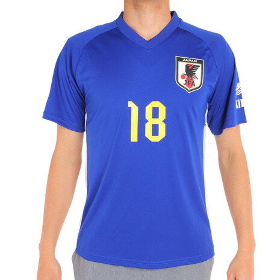 ジェイエフエー（JFA）（メンズ、レディース）サッカー 日本代表 プレーヤーズTシャツ Mサイズ 18 三笘薫 O5-112