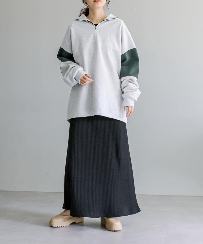【サイズ展開あり】カットアウトリブワンピース