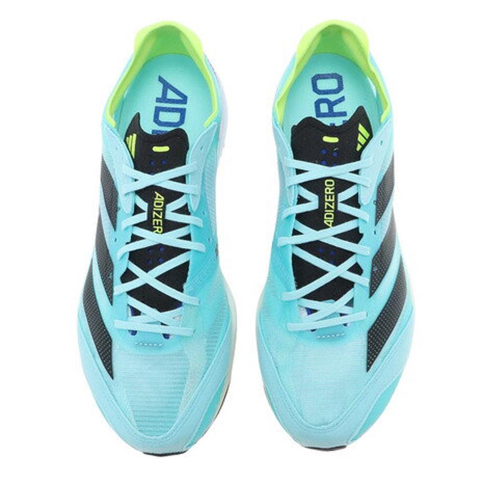 【20％OFFクーポン！3/26まで】アディダス（adidas）（メンズ）ランニングシューズ メンズ 青 アディゼロ ジャパン 7 WC ミント HQ3510 スニーカー
