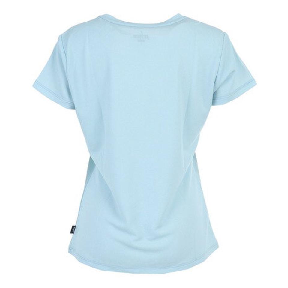 プリンス（PRINCE）（レディース）テニスウェア レディース Tシャツ WF2095 125 SAX 吸汗速乾 UVケア