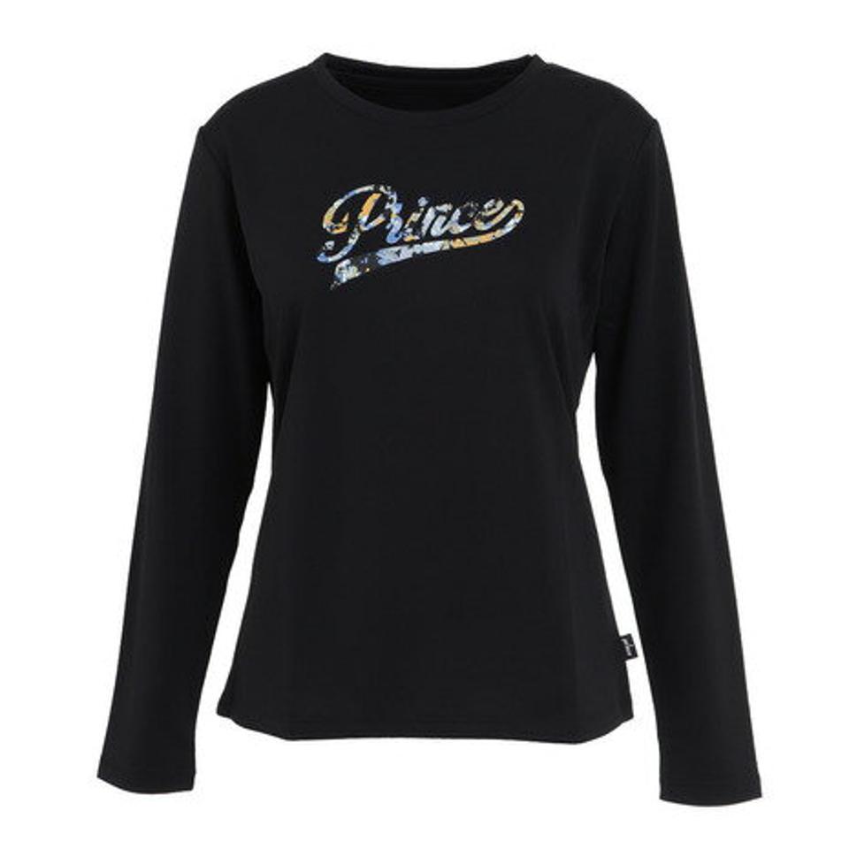 プリンス（PRINCE）（レディース）テニスウェア レディース ロングスリーブシャツ WF2089 165 BLK
