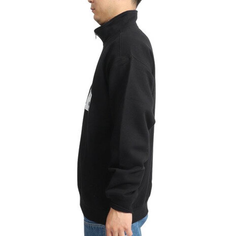 エクストララージ（XLARGE）（メンズ）ハーフジップ プルオーバーフーディー スウエット 101224012004-BLACK