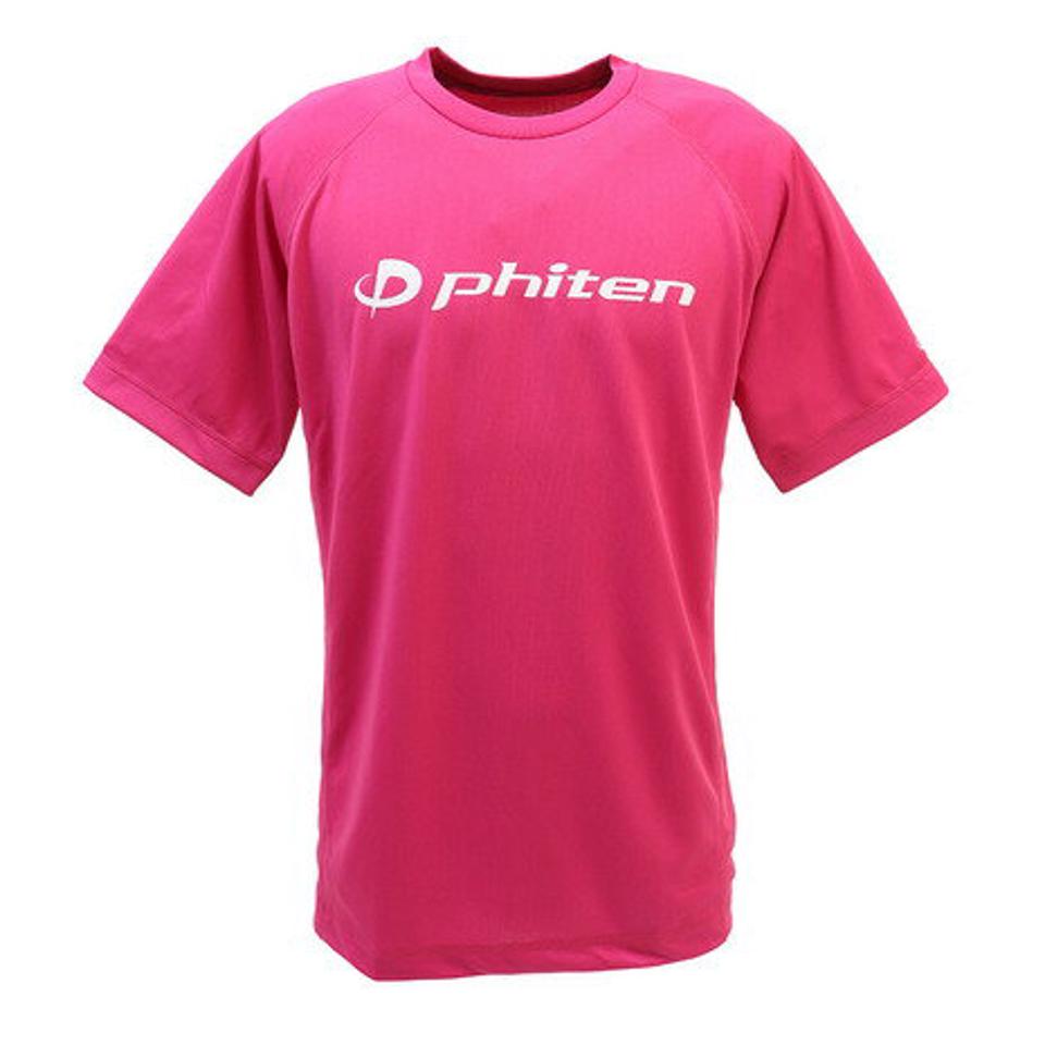 ファイテン（PHITEN）（メンズ）Tシャツ 半袖 RAKUシャツ SPORTS 吸汗速乾 ロゴ 3116JG17500 【バレーボールウェア スポーツウェア】