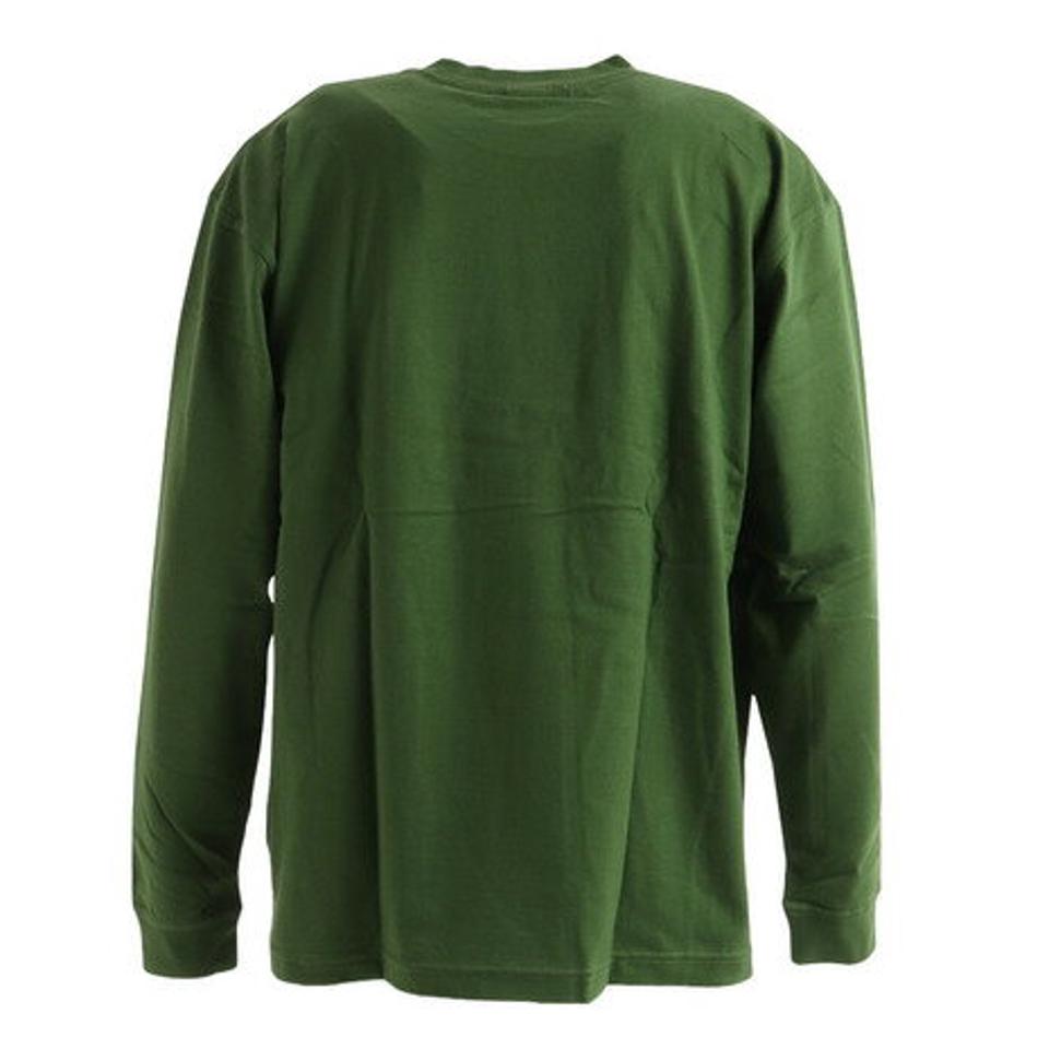 コンバース（CONVERSE）（メンズ、レディース）クルーネック 長袖Tシャツ ワンポイント CA212384L-4900