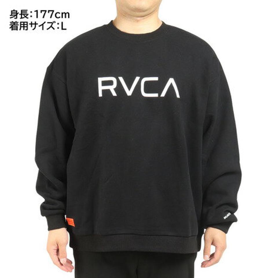 ルーカ（RVCA）（メンズ）トレーナー 長袖 BALANCED CREW ブラック プルオーバー BC042035 BLK