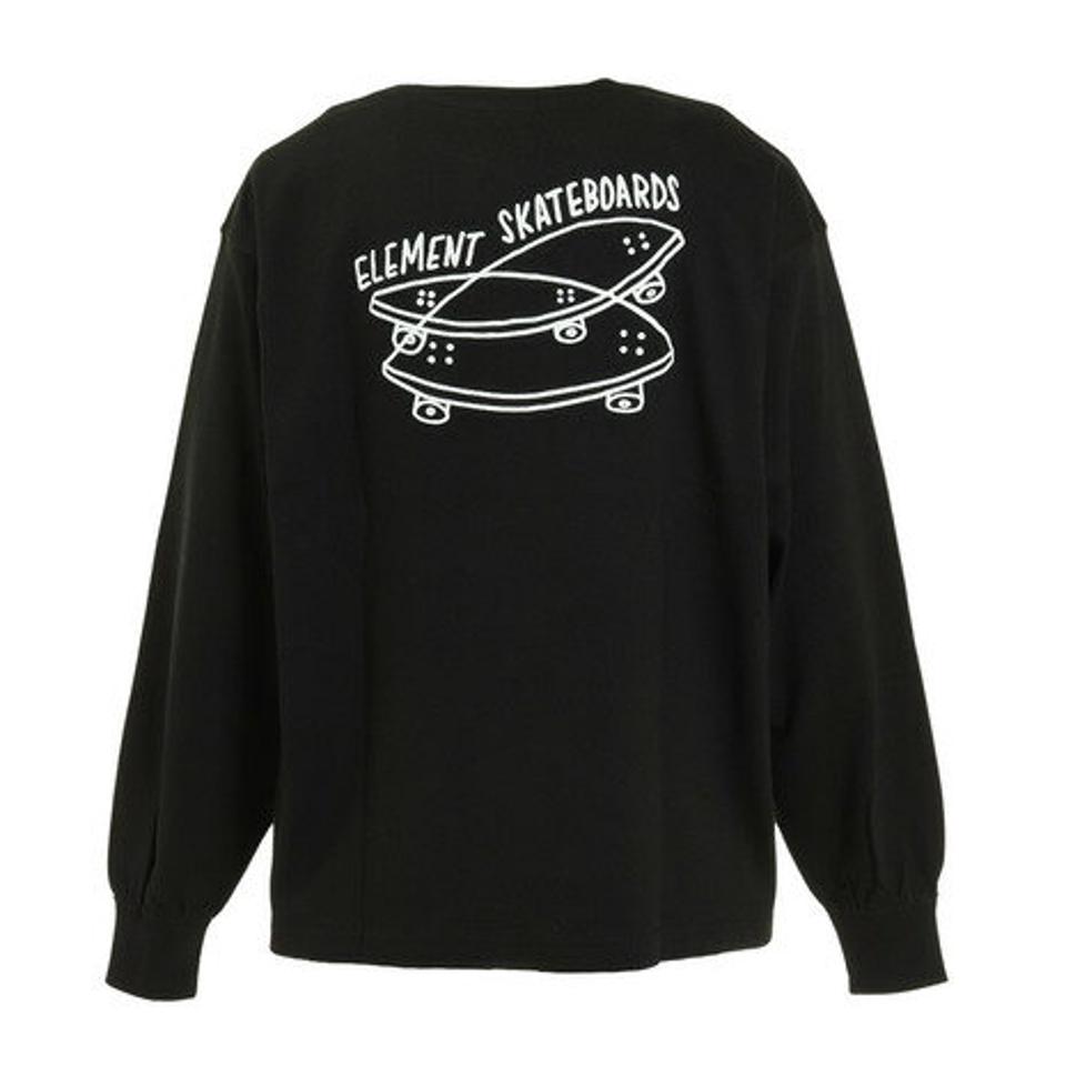 【1/10 24h限定 エントリー＆対象4店舗買い回りで最大P10倍！】エレメント（ELEMENT）（メンズ）DOODLE 長袖Tシャツ ロンT BC022061 FBK