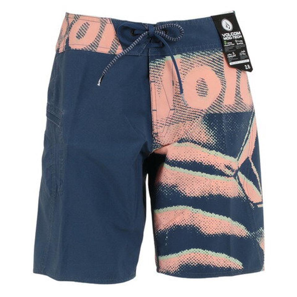ボルコム(Volcom)(メンズ)水着 海水パンツ Liberate Mod 19 SA0811816 SMB ネイビー ピンク 撥水 ストレッチ 海水浴 プール