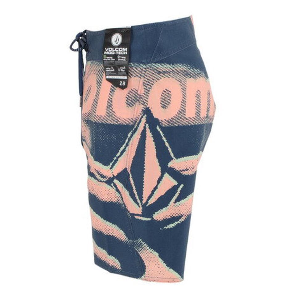 ボルコム(Volcom)(メンズ)水着 海水パンツ Liberate Mod 19 SA0811816 SMB ネイビー ピンク 撥水 ストレッチ 海水浴 プール