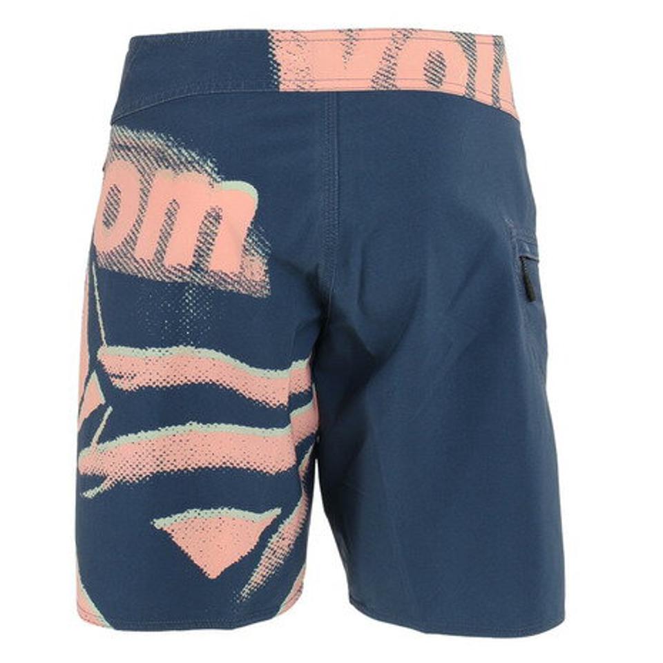 ボルコム(Volcom)(メンズ)水着 海水パンツ Liberate Mod 19 SA0811816 SMB ネイビー ピンク 撥水 ストレッチ 海水浴 プール
